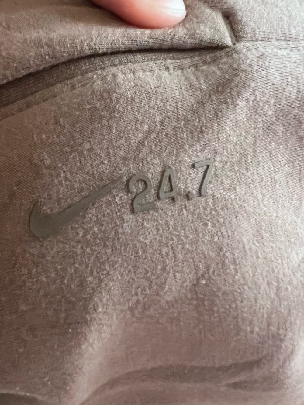 #739 Nike 24.7 Dri-FIT Matching Lounge Set XL Brown Modal Blend Sweatshirt Jogge - Picture 6 of 11